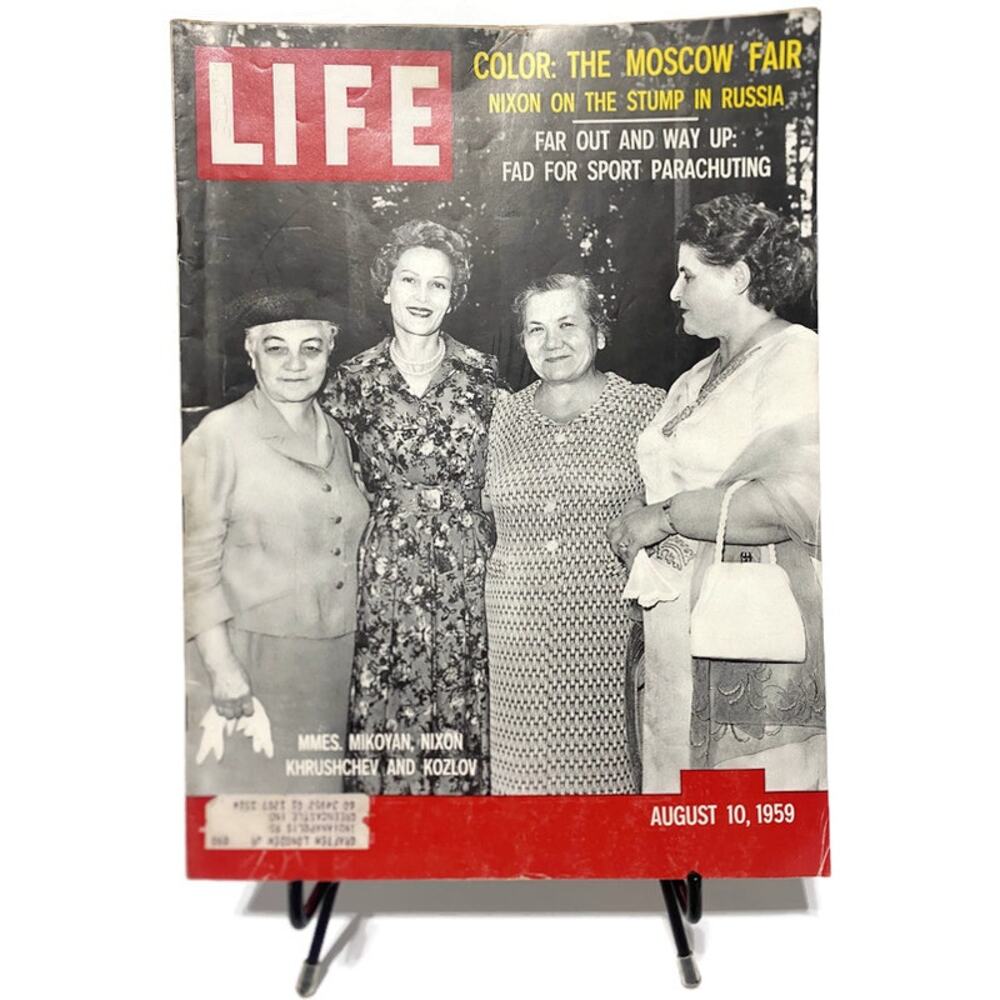 Life Magazine August 10 1959 Nixon Krushchev Mikoyan & Kozlov in Russia